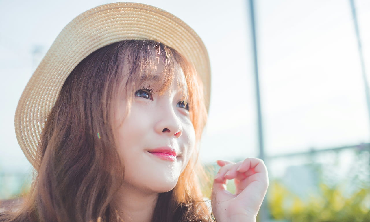 美女，清纯，阳光