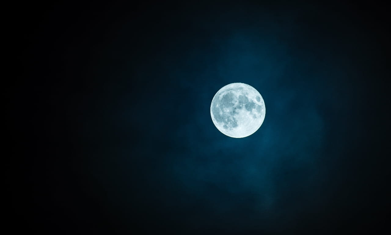 月亮，夜晚，月光