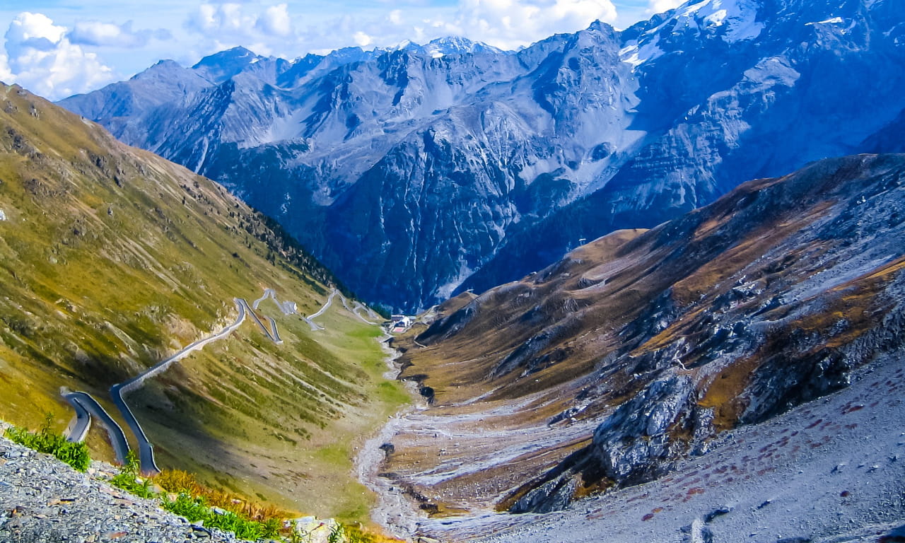 山，山路，风景