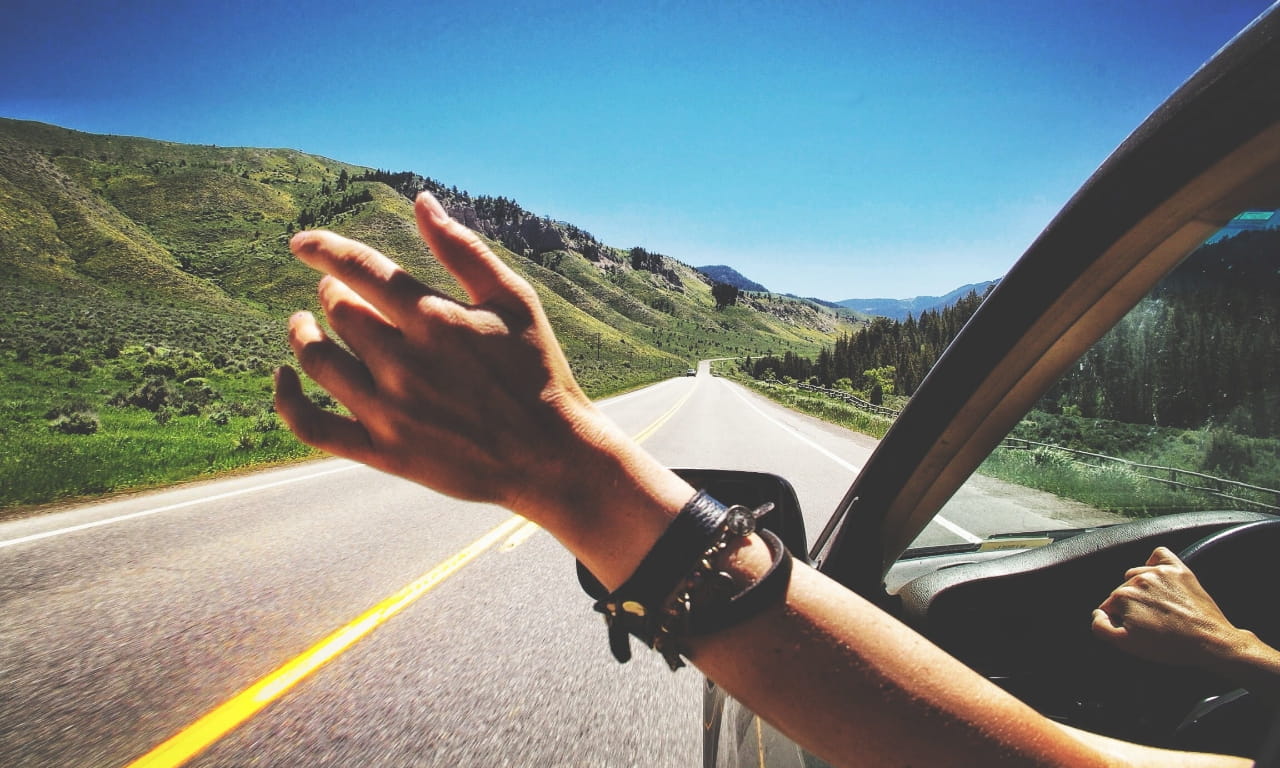 旅行，开车，手